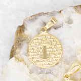 18K Gold Filled Anchor Coin Pendant (A226)