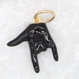 18K Gold Filled Enamel Love Hand Sign Language (A201)