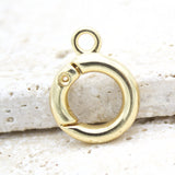 18K Gold Filled Open Circle Latch (XX14)