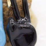 18k Gold Filled Enamel Peace Hand Sign (A239)