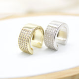 Thick Pave Ear Cuff with Micro CZ (L163)