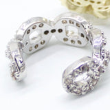 Gold Filled Rolo Chain Ear Cuff Earrings with CZ Stones (L262A)