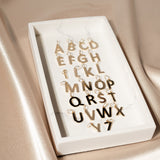 Smooth Large Letter Monogram Initial Pendant (A221)