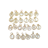 Round Letter A-Z Letter Pendant With CZ Stones (A285)