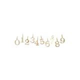 18K Gold Filled Birthday Date Number Pendant (A29)