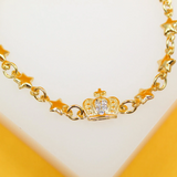 Gold Filled Star Kids Bracelet With Cubic Zirconia Stones
