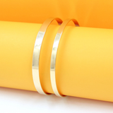18K Gold Filled Plain Bangle (B72-B75)