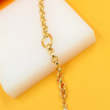 Rolo Lariat Necklace & Bracelet (H115)