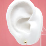 18K Gold Filled Tiny, Small Ball Stud Earrings (L140)(L145)