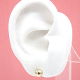 18K Gold Filled Tiny, Small Ball Stud Earrings (L140)(L145)