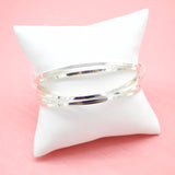 18K Rhodium Filled Wrist Cuff Bangle