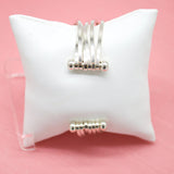 18K Rhodium Filled Wrist Cuff Bangle