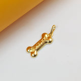 18K Gold Filled Dog Bone Pendant