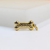 18K Gold Filled Dog Bone Pendant