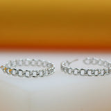 18K Gold Filled Braided Open Hoops (K185)