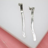 18K Gold Filled Herringbone Snake Earrings (L208)