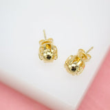 18K Gold Filled Gold Pearl Stud Earrings