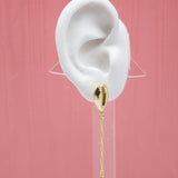 18K Gold Filled Puka Shell Long Dangle Drop Earrings