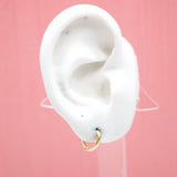 18K Gold Filled 2mm Slim Huggies Earrings (L232-233)