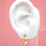 18K Gold Filled Thick Leverback Earrings (L239)
