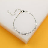 18k Gold Filled Tennis Disc Bracelet (I137A)