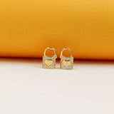 Lock Heart Huggies (L164)