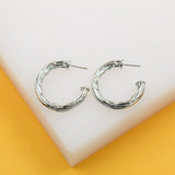 18K Gold Filled Twisted Open Hoop Earrings (K10, K11, K12, K13)