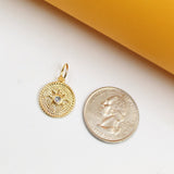 18K Gold Filled CZ North Star Pendant