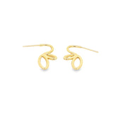 18k Gold Filled Abstract Butterfly Stud Earrings (L427)