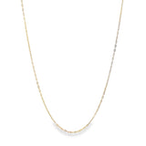 14K Solid Gold 1mm Rolo Chain