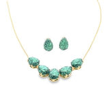 Marquise Jade Stone Necklace