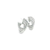 18K Gold Filled Classic Wavy Knot Stud Earrings (L399)