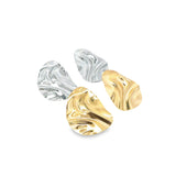 18K Gold Filled Classic Dome Minimalist Stud Earrings (K368)