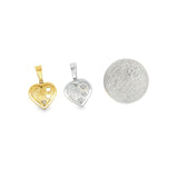 Gold/Rhodium Heart Pendant