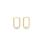 Rectangle Hoops Earrings (L376)