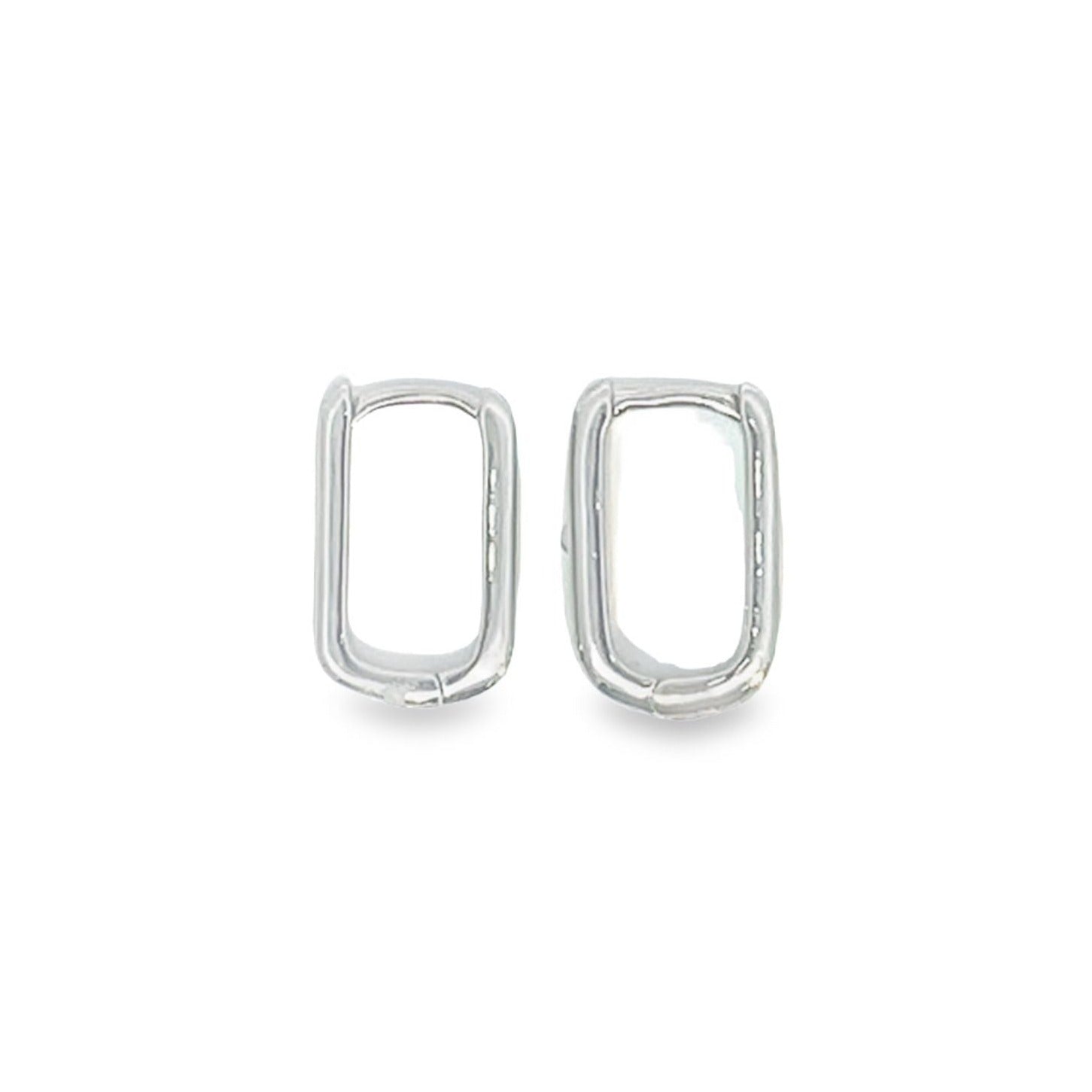 Rectangle Hoops Earrings (L376)