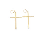 Large Cross Dangle Earrings