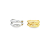 18K Gold Filled Thick Double Coil Ring (D5)