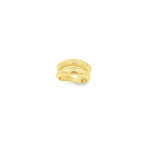 18K Gold Filled Thick Double Coil Ring (D5)