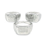 18K Rhodium Filled Boss, Rich B**ch, F*ck Off Thick Signet Ring