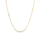 18K Gold Filled 1mm Smooth Snake Box Chain (H209)