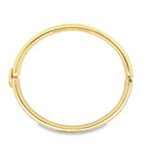 18K Gold Filled Oval Enamel Bangle Bracelet (B35)