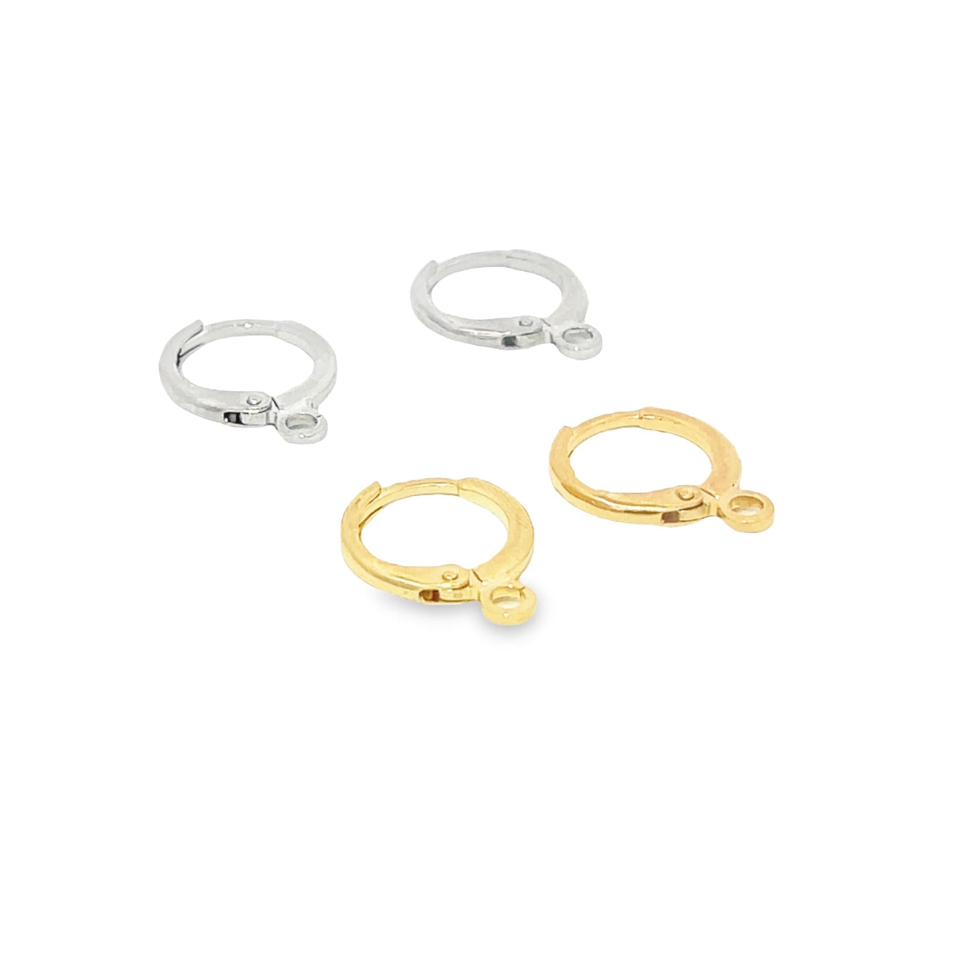 12mm Lever Earring Hooks Clasp (XX13) – MIA J - Main Image
