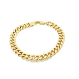 7mm Thick Curb Cuban Chain Bracelet (I280)