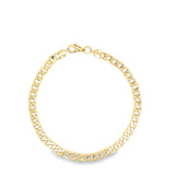 4mm Double Cuban Link Chain Bracelet (I271)