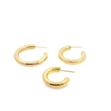 Smooth Open Hoop 5mm Earrings (K14)(K15)(K16)