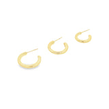 2mm Small Slim Open Hoop Stud Earrings (J72)(J72A)