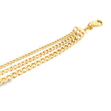 Triple Cuban Chain Bracelet (I420A)