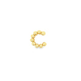 Triple Layered Gold Beaded Ear Cuff (K256)