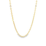 Gold Rolo Chain Necklace (H186)